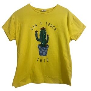Zara Cactus Graphic Tee Can’t touch this